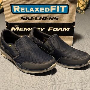Skechers Men's Navy Slip-On Loafers